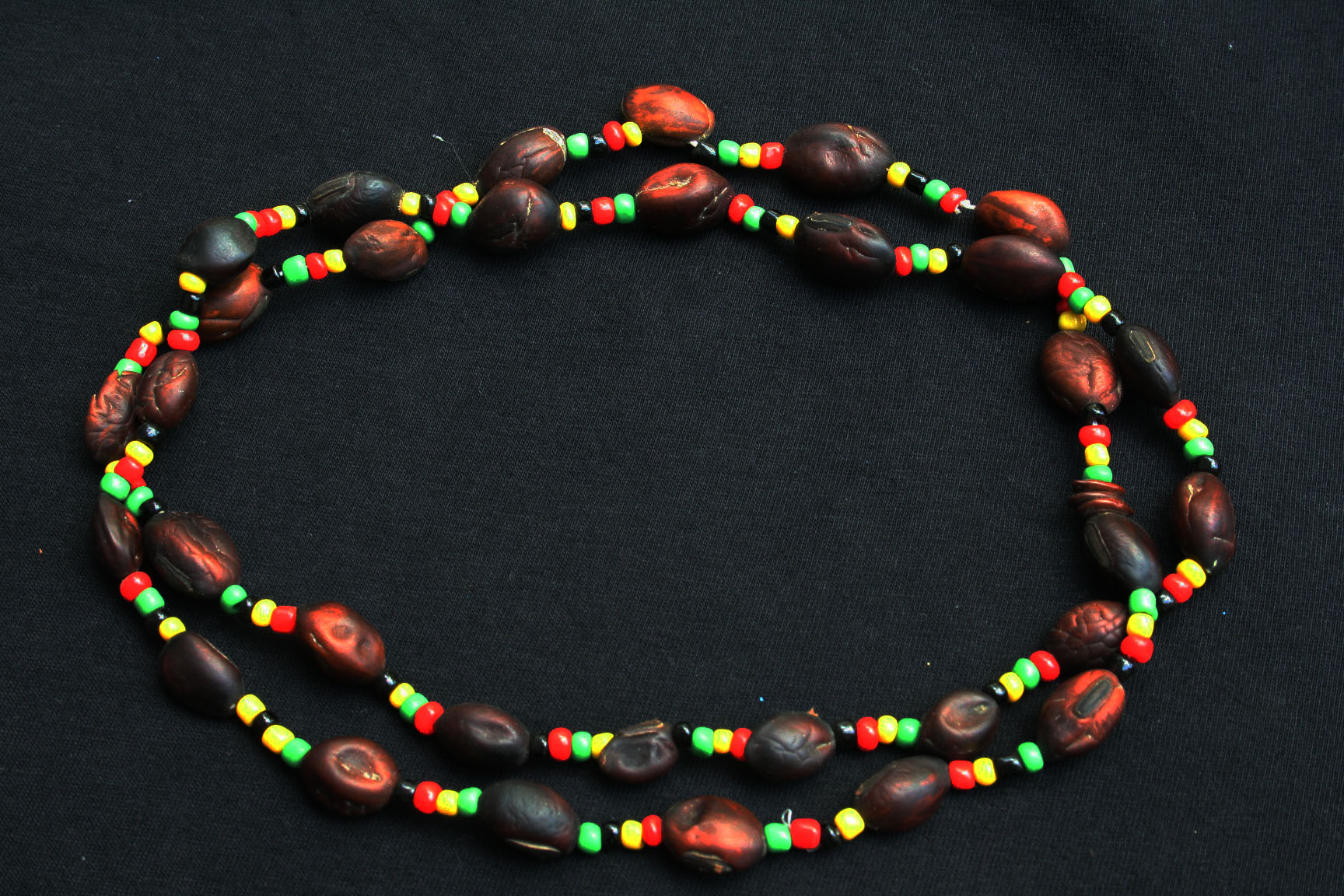 Natural and Rasta Beads